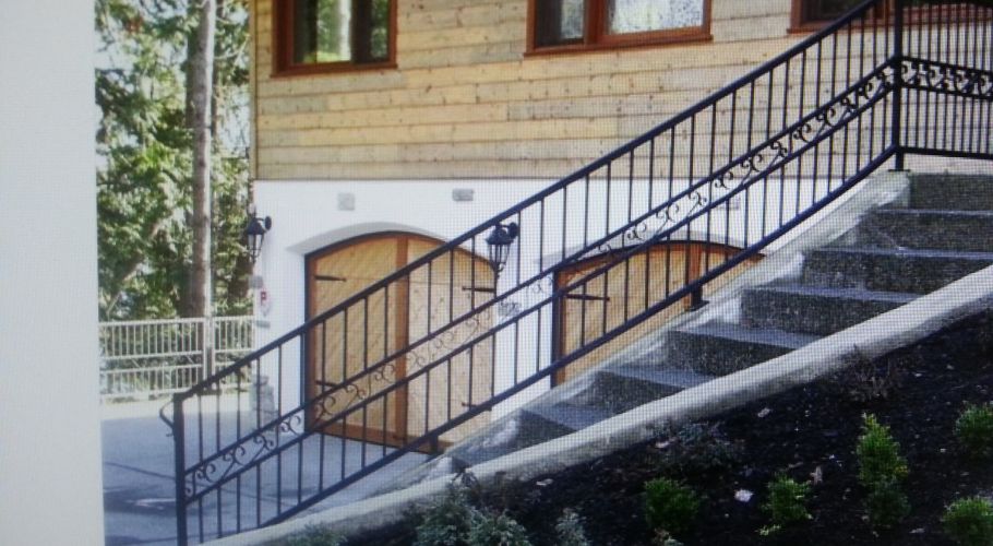 custom steel curved railings