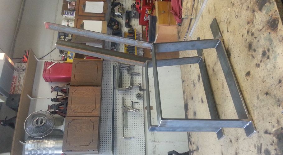 steel bench supports