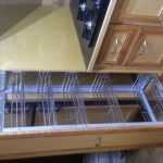 custom stainless steel pantry slider