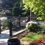 Custom Rough Iron Walkway Railings