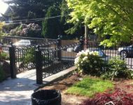 Custom Rough Iron Walkway Railings