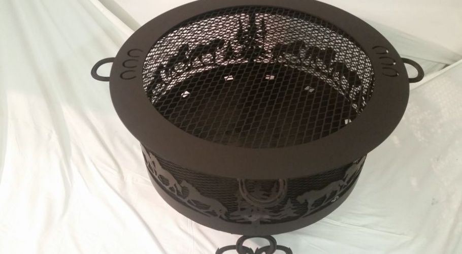 Custom Steel CNC Cut Horse Theme Fire Pit Ring