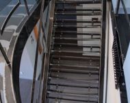 Custom Steel Industrial Modern Staircase - Birdseye