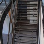 Custom Steel Industrial Modern Staircase - Birdseye