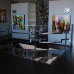 Custom Steel Industrial Modern Staircase - Top