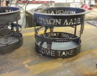 molon labe plasma art