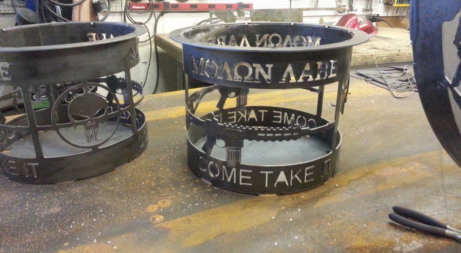 molon labe plasma art