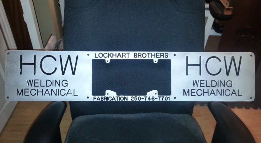 Custom License plate holder